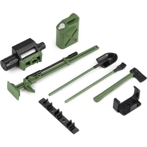 6Pcs RC Decoration Tool Set Box Case Kit Accessories for 1/10 RC Car Climbing Crawler Model Axial SCX10 RC4WD D90 D110