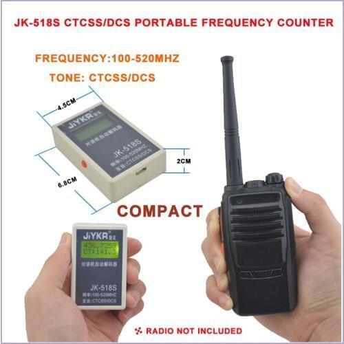 New Arrival JK-518S Portable Frequency,CTCSS & DCS 2 in 1 Frequency Counter 100-520MHz,CTCSS/DCS Frequency Meter