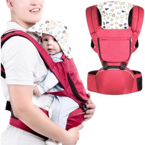 2020 New All-in-One Baby Carrier Lumbar Hold Shoulder Safety Back Baby Bench Oblique Seat Breathable Infant Non-slip Bench Mesh