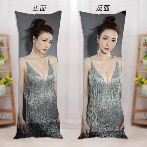 Sexy Goddess Liu Yan Cushion Long Pillow Bedside Large Cushion Lunch Break Pillow Double-sided Print Pillowcase + Pillow Core