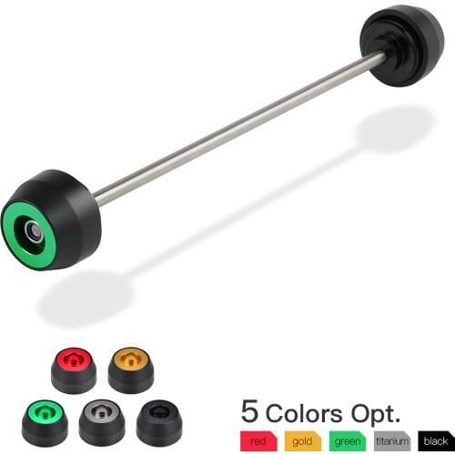 NICECNC Front Axle Sliders 6061-T6 Aluminum Nylon Black Gold Green Titanium Red for Kawasaki ZX10R NINJA H2 H2R H2 SX
