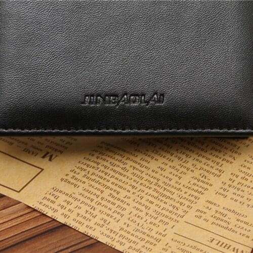 RFID Wallet Men Small Bifold Faux Leather Pocket Money ID Credit Card Holder N7MF