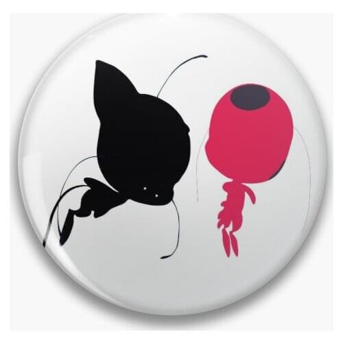 Tikki Plagg Minimalist Portrait V 2 Customizable Soft Button Pin Cartoon Creative Funny Brooch Decor Lapel Pin Metal Gift