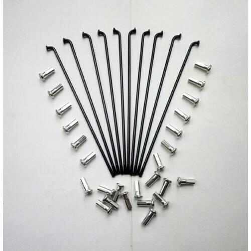 100pcs/lot Bicycle spokes 14G 2.0mm *80-275mm Mountain bike spokes road bike folding car bicycle bicycle stroller wire rod