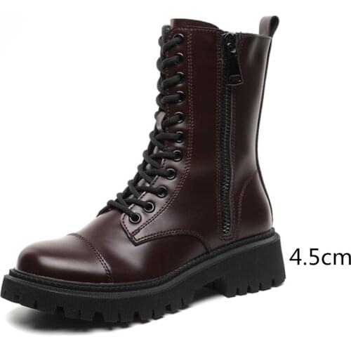 2021 Marten Boots For Women Ladies Genuine Leather Ankle Boots Shoes Winter Fur Lining Boots Female Motorcycle Shoes Women