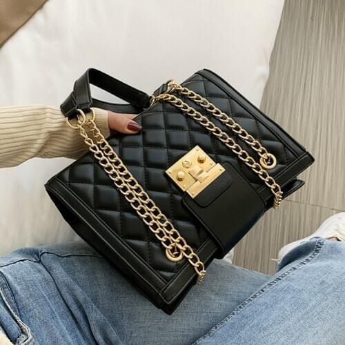 Winter Large Shoulder Bag Women Travel Bags Leather Pu Quilted Bag Female Luxury Handbags Women Bags Designer Sac A Main Femme