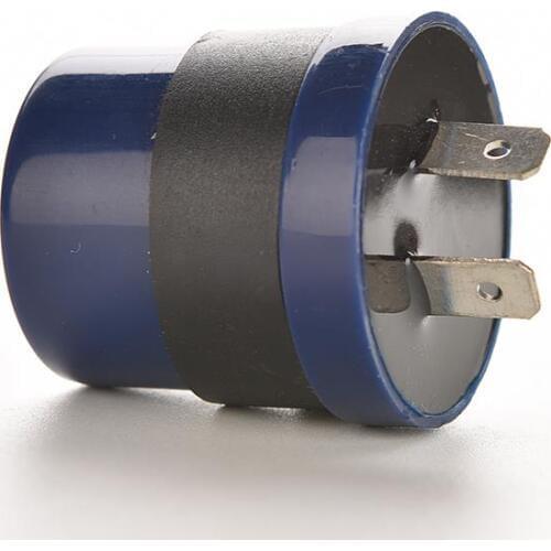 1 pc 2 Pins Motor Buzzer Flasher Relay Indicator DC 6V 12V Input Motorcycle Blue Inbuilt Beeper Flasher Turn Signal LED Blinker