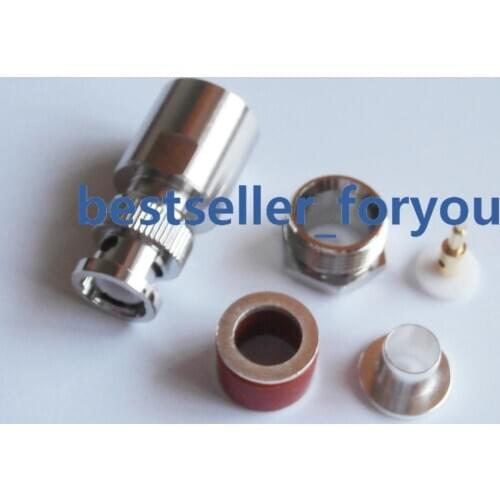 1Pcs Connector BNC Q9 Male Plug Clamp For RG8 RG213 LMR400 RG214 Cable Straight