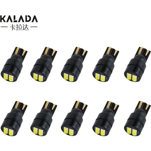 10 Pcs 3D 3030 4smd t10 w5w Canbus No Error Wedge Dome Light License Plate Trunk Light Bulb Automobile 6000K White Color Bulb