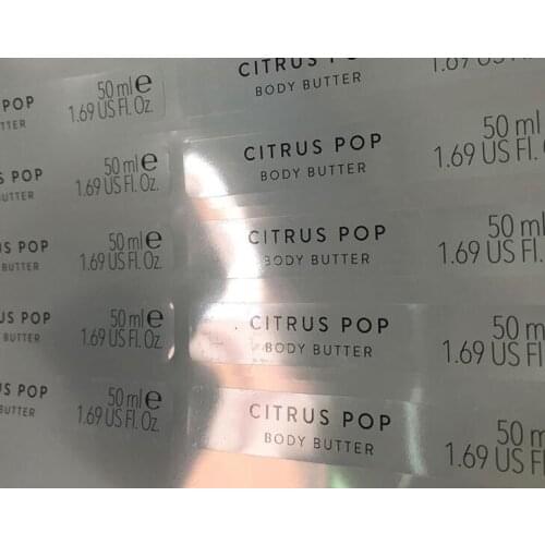 100PCS Personalized Lip Gloss Tube Sticker Lip Cream Paste Custom Eyelash Case Transparent Eyebrow Pencil Label Name