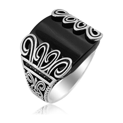 925 Silver Ottoman Casual Ring for Men