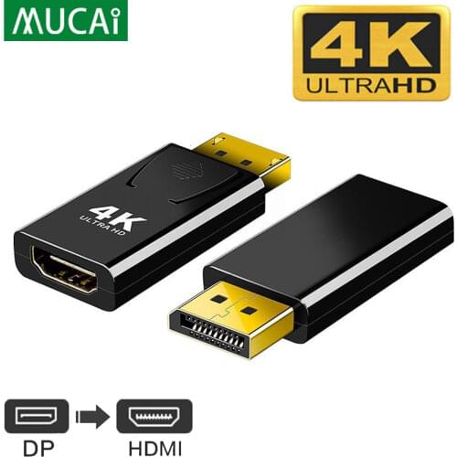 4K DisplayPort to HDMI Adapter Converter Display Port Male DP to HDMI 1K 2K Female HD TV Cable Adapter Video Audio PC laptop