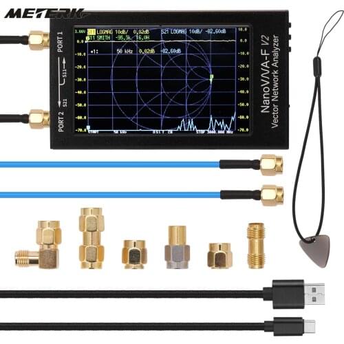 NanoVNA-F V2 Network Analyzer 4.3 Inch IPS LCD Display Vector Network Analyzer S-A-A-2 Antenna Analyzer Short Wave HF VHF UHF