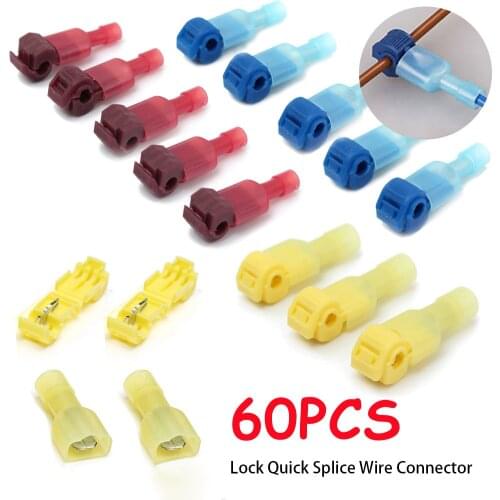 Quick Electrical Cable Connectors Snap Splice Lock Wire Terminal Waterproof T-Tap Crimp Terminals Ant Clips Electric Connector