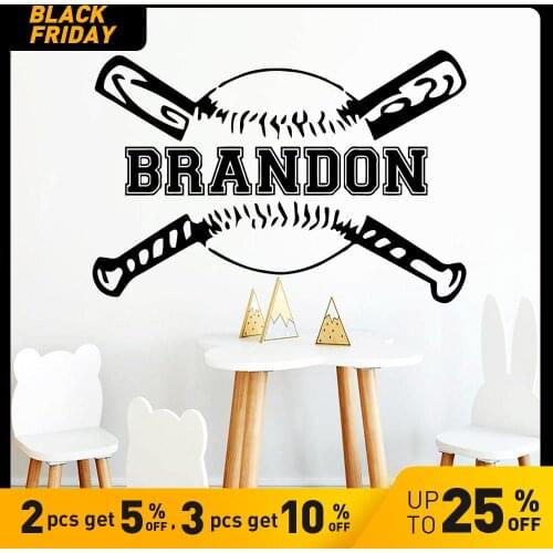 Diy Baseball Wall Sticker Home Decoration for Living Room Company School Office Decoration Sticker Mural