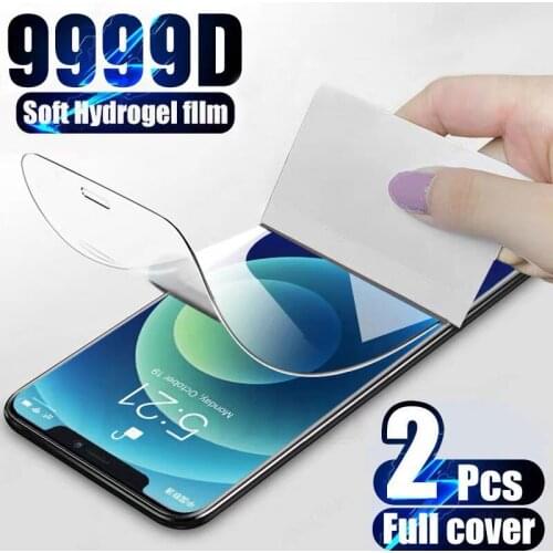 2Pcs Hydrogel Film on the Screen Protector For Samsung Galaxy S20 S10 S9 S8 Plus S7 S6 Edge Screen Protector For Note 8 9 10 20