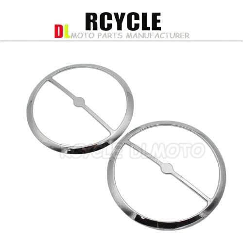 Chrome Inner Fairing Trims Kit Gauge Radio Bezel Speaker Cover Trim For Harley Touring Electra Street Tri Glide 2014-2016