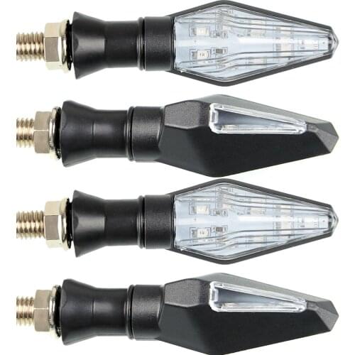 Motorcycle Indicators Lights Carbon Turn Signal brake Indicators Amber Blinker LED Light 12V Universal cafe racer motocicleta
