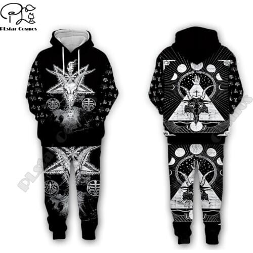 Men for women Viking tattoo 3d all ove Printed Set hoodie Unisex streetwear hip hop Tracksuit Cosplay costumes style-3