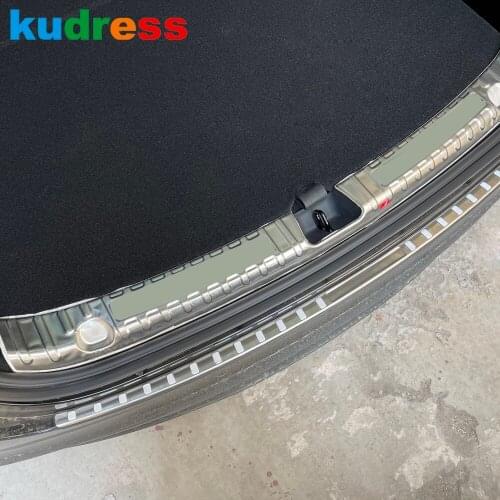 Rear Trunk Bumper Cover Trim For Tesla Model Y 2020 2021 2022 Stainless Steel Tailgate Sill Plate Covers Car Styling Accessories