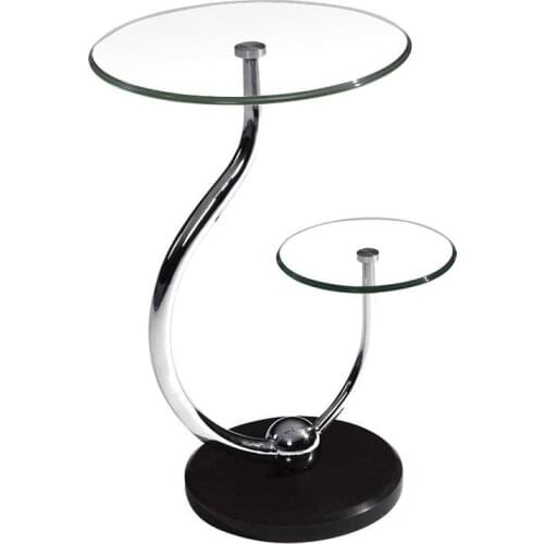 Metal with glass side table coffee table side table