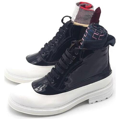 New winter fashion men boots handmade genuine leather lace up men shoes Martin boots shoes for men