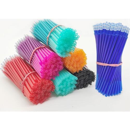 Erasable Refill Rod Erasable Pen Washable Handle Erasable Gel Pen Set 0.5mm Colors Black Blue Gel-Ink School Office supplies