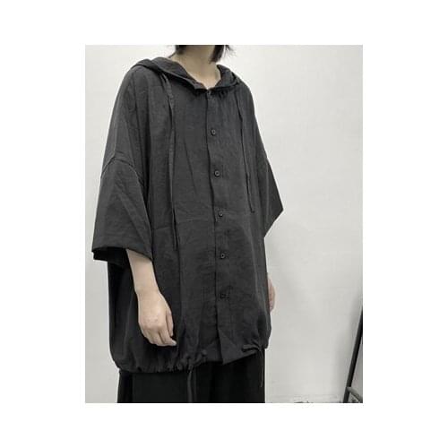 New Cool womens dark top 2020 new loose design sense short-sleeved shirt