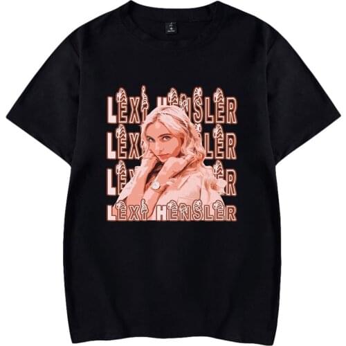 2021 New Summer Women Men Clothing Lexi Hensler Print T-shirts Women Men Fashion O-Neck Graphic Tee Casual Streetwear Tops