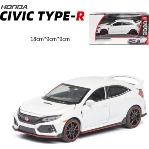 New 1:32 HONDA CIVIC TYPE-R Die-cast Vehicle Car Model With Sound Light but No Battery Collection or Toys For Kids Birhday Gifts