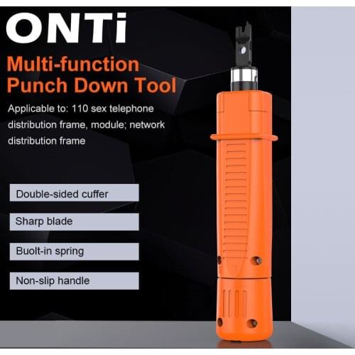 ONTi Cost-effective Engineer 110 Wire Cutter AMP Module Wire Tool Double Head for Network Voice Phone Module Patch Panel