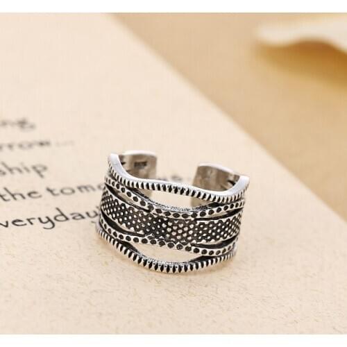 Original Design Popular Big Chains Finger Ring Simple Rings for Women Wedding Engagement Jewelry Gifts