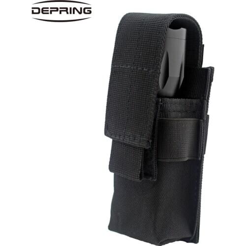 Adjustable Molle Flashlight Holster Outdoor Sports LED Torch Knife Tool OC Spray Holder Case Handgun Magazine Pouch