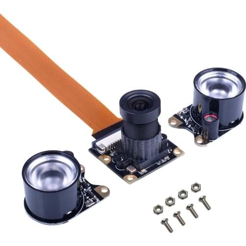 Raspberry Pi Zero W Camera Night Vision Webcam With 2 Infrared IR LED Light for Raspberry Pi Zero V1.3 Zero W WH