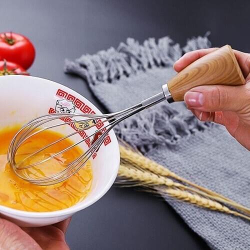 60pcs Stainless Steel Egg Whisk Egg Frother Milk Beater Egg Blending Stirring Hand Whisk Mixer Baking Tools NO316