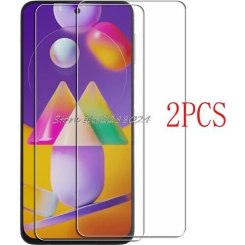 2PCS for Samsung Galaxy M31S Tempered Glass Protective SM-M317F M317F 6.5" Screen Protector Film phone Cover