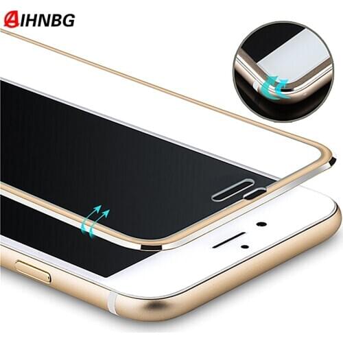 3D Aluminum Alloy Tempered Glass For iPhone 6 6S 7 8 Plus SE 2 Full Screen Protector On The For iPhone 11 Pro X XS Max XR Glass