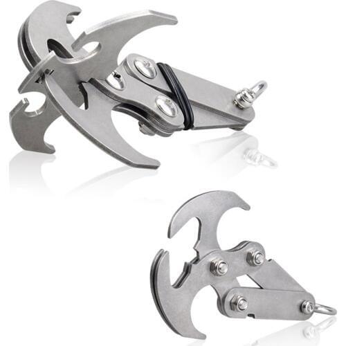 1PC Large Stainless Steel Quick Hook Hanging Buckle Carabiner Strong Magnet Car Traction Rescue EDC Outdoor Survival Equipment