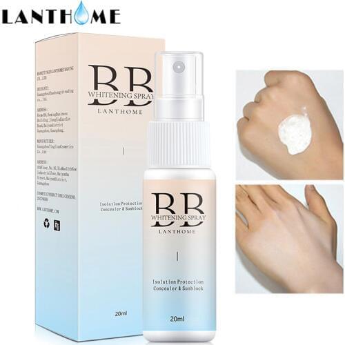 20ml Portable Body Face Skin Whitening Skin Spray BB Cream Foundation Base Brighten Makeup Concealer Long Lasting Cosmetic Tool