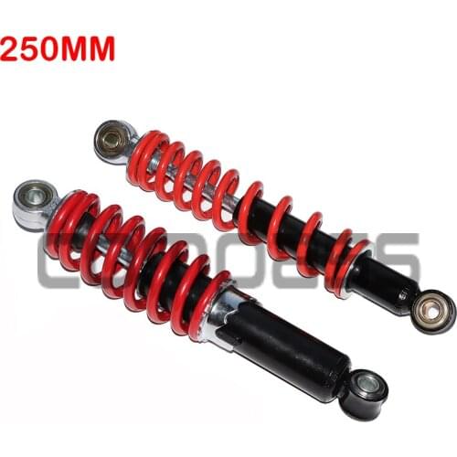 250mm front and rear suspension shock absorbers for Moto Petrol Quad Dirt Bike ATV Go Kart Buggy Motocross Spring