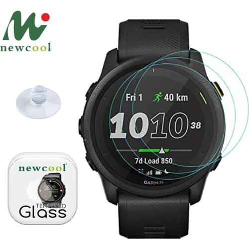 3pc 9H 2.5D Tempered Glass for Garmin Forerunner 745 Smartwatch Screen Protector Anti-Scratch Bubble Free F45 Protective Film