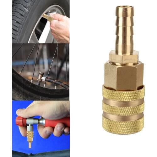8mm Air Fittings Solid Brass Inflatable joint Thickened Copper Quick Connect Hardware Coupler and Plug 1/4" NPT