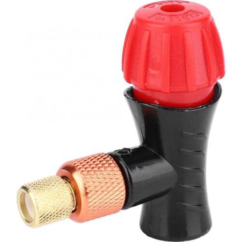 Bicycle CO2 Pump Adapter Aluminum Alloy CO2 Bike Inflator Valve Head Bicycle Tire Pump Road Mountain Bike Pump Accessories