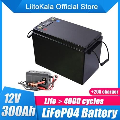 LiitoKala 12.8V 300AH LiFePO4 Battery Pack Leads a New Generation of 12V CELL Overcharge and Discharge Protection 12.8V300Ah Car