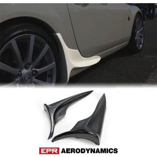 Car Accessories IKO Style FRP Fiber Glass Side Deflector Add On Fiberglass Rear Spat Trim For Mazda MX5 Roadster Miata NC 2/3