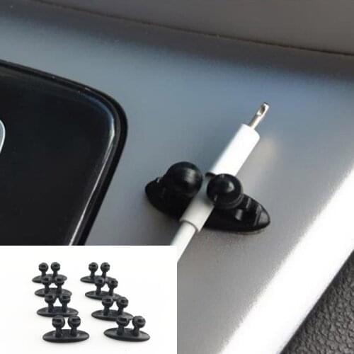 8pcs Car Wire USB Cable Fixer Organize Clamp Headphone Cable Data Cord for Honda CRV Accord Odeysey Crosstour FIT Jazz City Civi