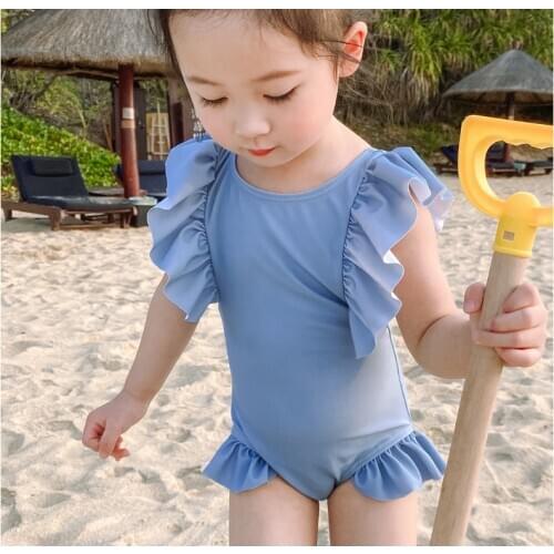 Toddler Infant Baby Girls Swimsuit Swimwear Swimming One-Piece Bodysuit Swimwears for 2-8Years Girl