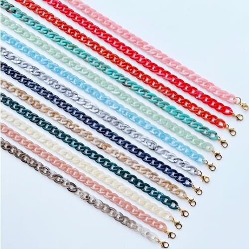 Teamer Chic Women Lanyard Sunglasses Chain Acrylic Reading Glasses Chains Hanging Neck Chains Cords Holder Eyeglasses Strap