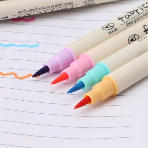 10 Colors Marker Pen Watercolor Markers Soft Brush Calligraphy Sketch Drawing Painting Permanent Marker