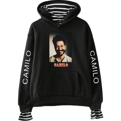 Harajuku Camilo Echeverry Hoodie Fake Two Piece Womens Hoodie Long Sleeve Sweatshirt Men Printed Pullover Students Casual Top